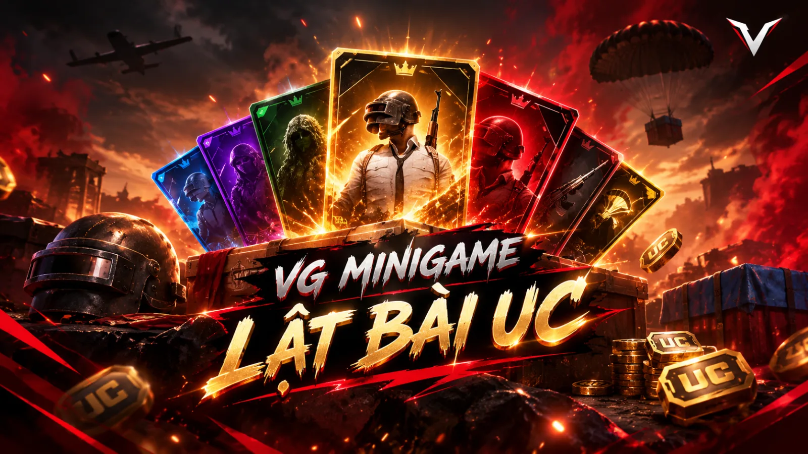VG Esports tung minigame Lật bài UC: Săn 3.560 UC miễn phí!