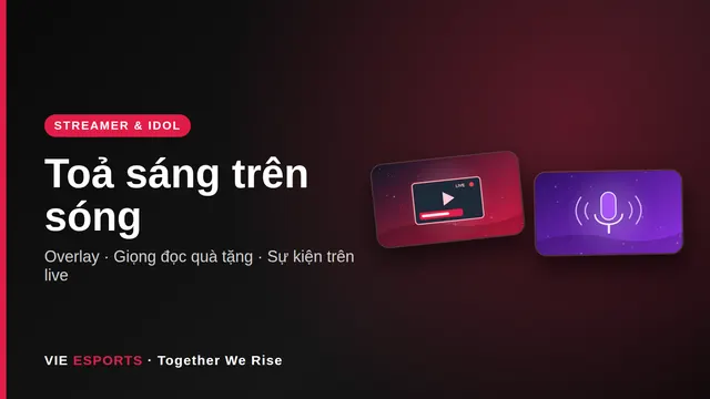Công cụ dành cho streamer và idol tại VIE Esports